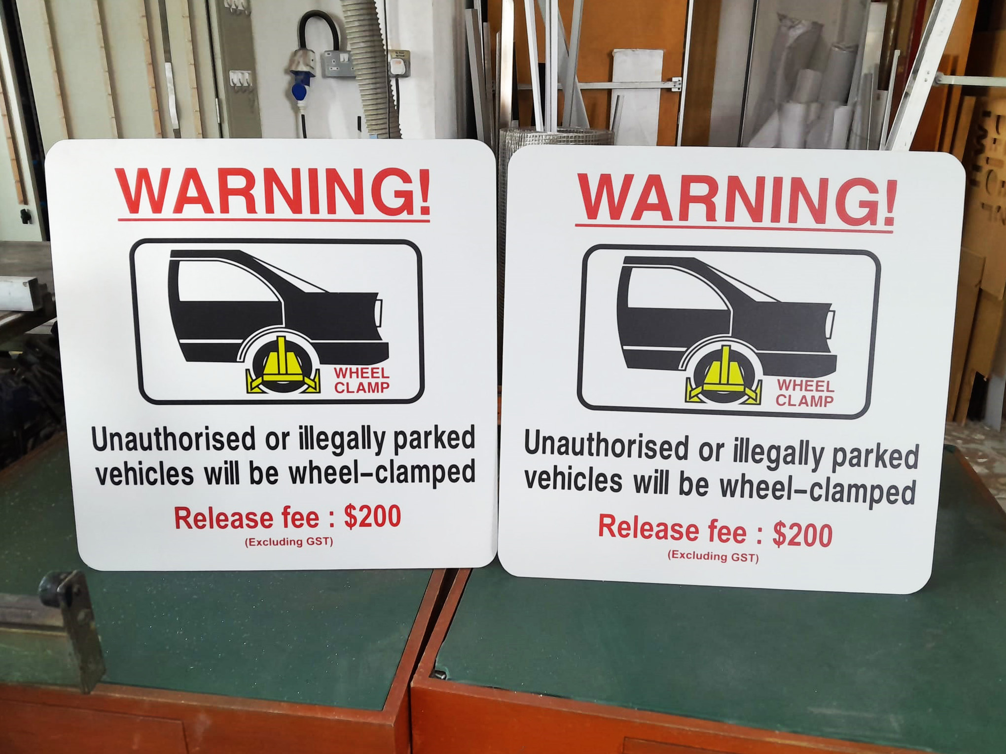 Basic Aluminium Sign